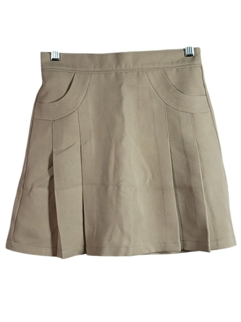 Nautica School Uniform Girls Skort Khaki Size 12 Skirt Pull On Pockets Pleats